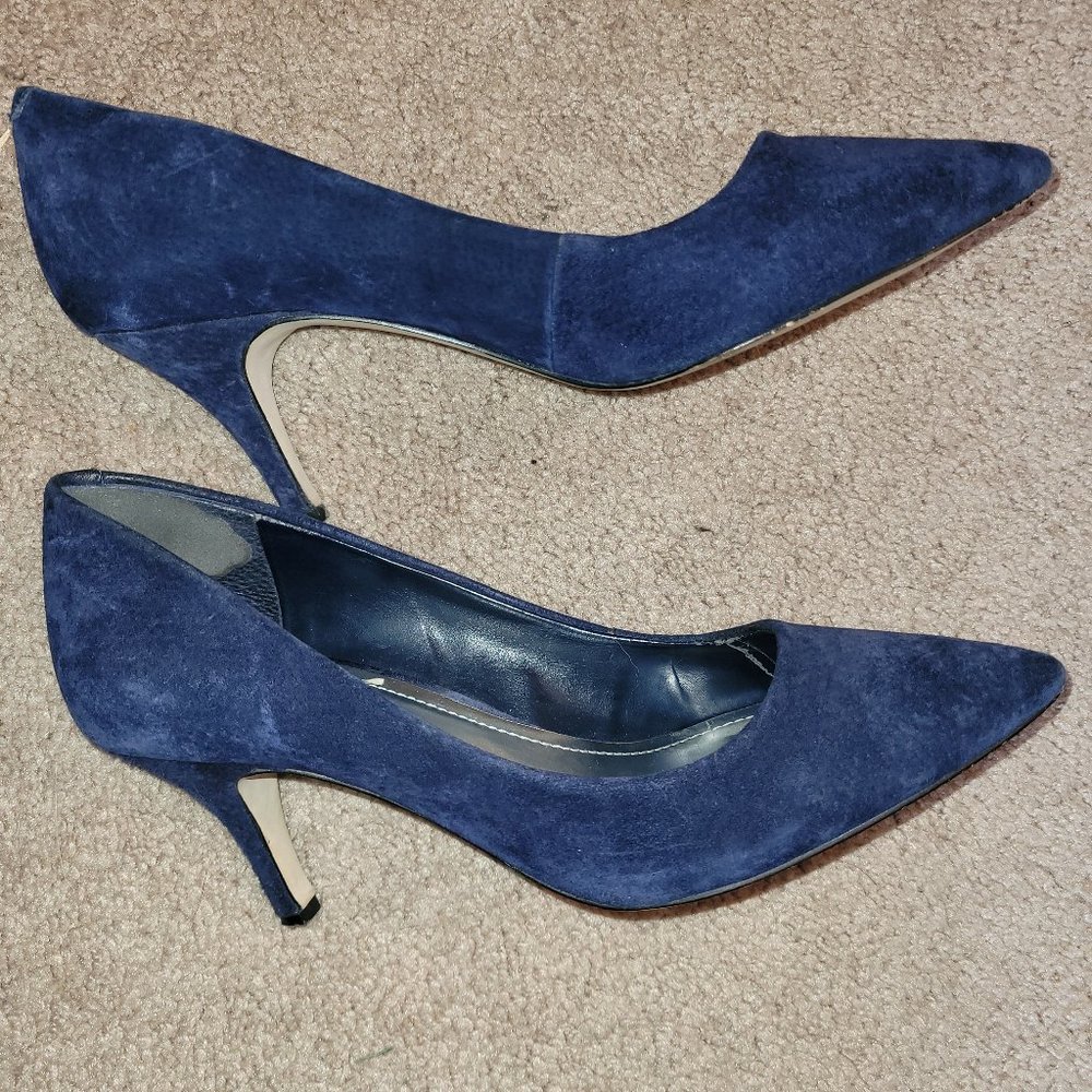 BCB Generation Blue Suede Pumps Heels 9